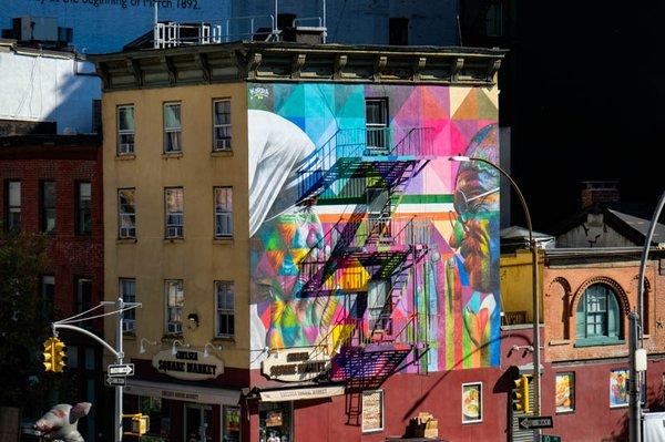 By Eduardo Kobra, taken from the High Line