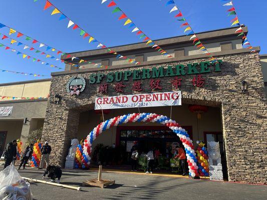 Grand opening front entrance