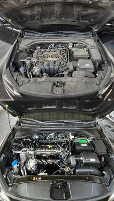 Engine bay cleaning & conditioning