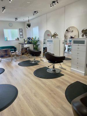 Salon Floor + Waiting Area