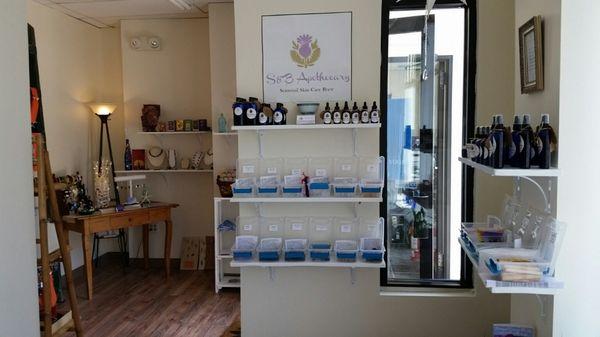 Offering local brand S & B Apothecary skincare created by owner of Ebb and Flow.