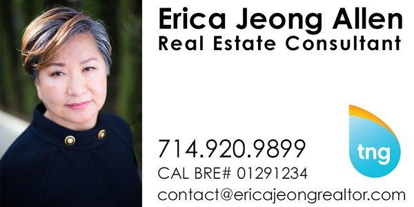 714.920.9899 contact@ericajeongrealtor.com