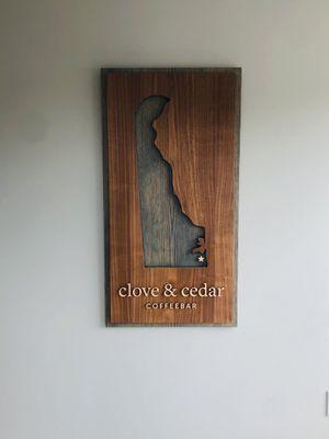 Clove&Cedar sign