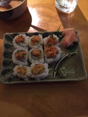 Sushi goodness- spicy tuna