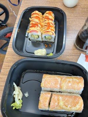 Playboy roll and sunset roll