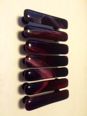 Glass drawer pulls