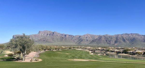 View from the outdoor patio at the club house