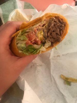 Steak and cheese wrap