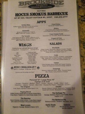 NEW MENU! 1/2/18 NEW MENU!!!!