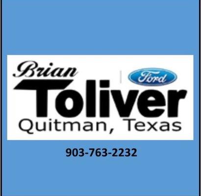 Brian Toliver Ford of Quitman, TX