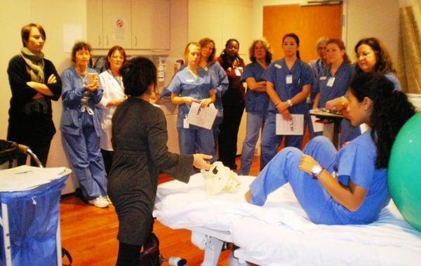 Lisa-Marie teaching nurses