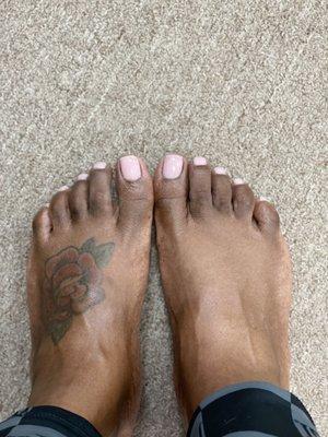 Pedicure and fill-in w/ gel