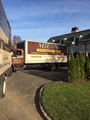 Our trucks at a Large Project in Maryland.