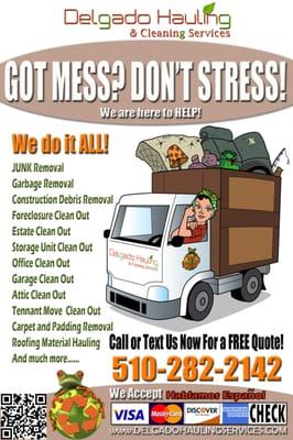 Call or Text for a FREE Quote! 510-282-2142