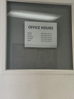 Office hours