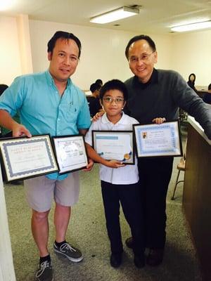 Thanks to PEL learning center Alexander Medel is excelling in school and receiving multiple awards for outstanding performance.