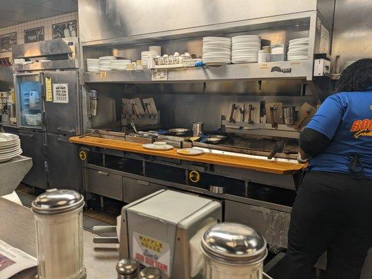 Kitchen at the Waffle House, Valdosta