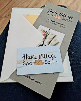 July 2021: Phone to order a gift card (& include the tip in the amount). The salon will mail the card to the other person or directly to you