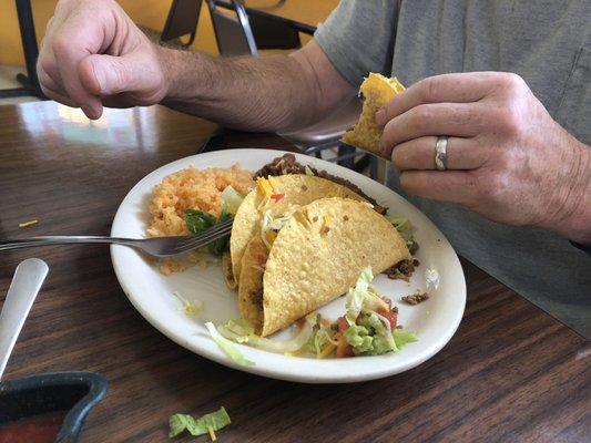 We enjoyed a good meal on National Taco Day. The service was fast and friendly and the food was tasty. A good pick.