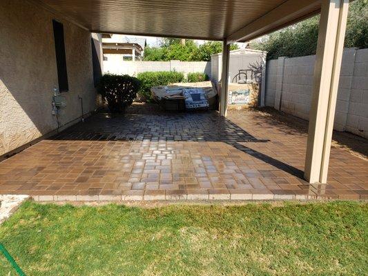 PAVERS AFTER INSTALL