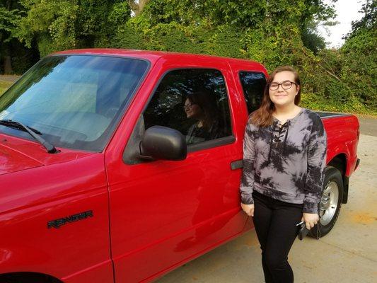 Another satisfied customer who was surprised with a new car once she recieved her license