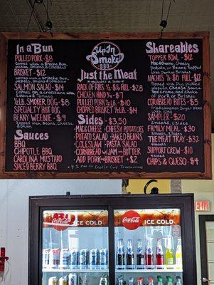 Menu board