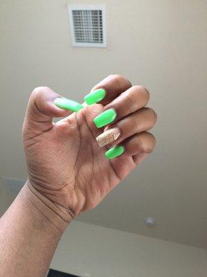 Gel Mood changing nails , $35