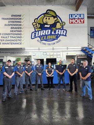 The team at Euro Car Clinic