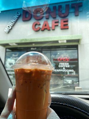 Thai Tea, Off menu but had flyer posted on window.