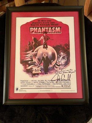 Hobby Lobby did a great job framing my "Phantasm" posters signed and dedicated to me by director-writer Don Coscarelli.