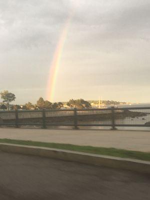 Swampscott Beach. The rainbow is coming!