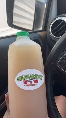 Frozen Peach Margarita in the Party Size