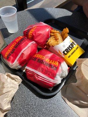 Two MASSIVE Famous Cheeseburgers  for $5!