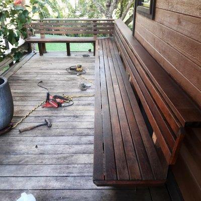 Ipe deck wood restoration