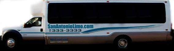 Our charter bus holds up to 33 people. Reserve it today at 210-333-3333. www.sanantoniolimo.com -- at San Antonio Limo.