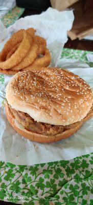 This is a chicken fried steak sandwich that is the best since I've had the now extinct Braums version.