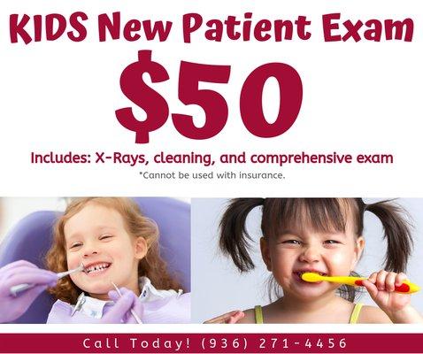 Kids New Patient Exam Promotion!