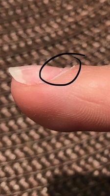 May 3rd - can see nail growth and see the difference between where nail was filed to vs where it naturally grows