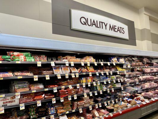 Refrigerated meat section