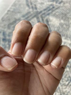 Gel removal done well without damage to nails