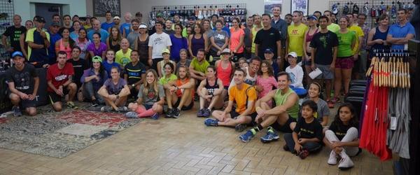 ARC Monday Night runners with Olympian Leo Manzano for Ready to Run's 2nd year anniversary party