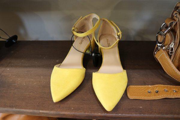 Yellow shoes