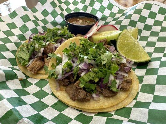 Carne Asada & Carnitas street Tacos