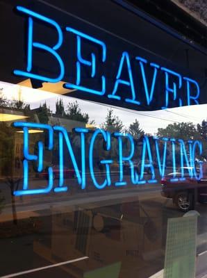 Beaver Engraving