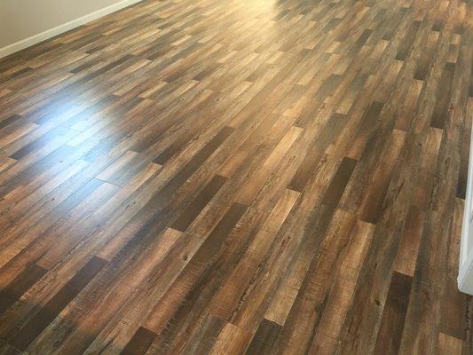 One of a kind laminate wood flooring!