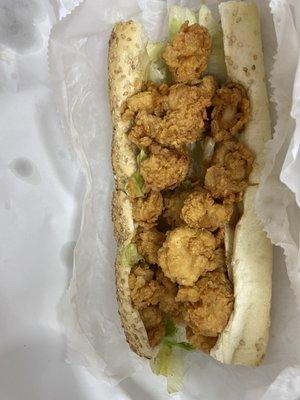 9" shrimp poboy