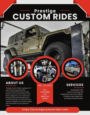 Prestige Customs Rides