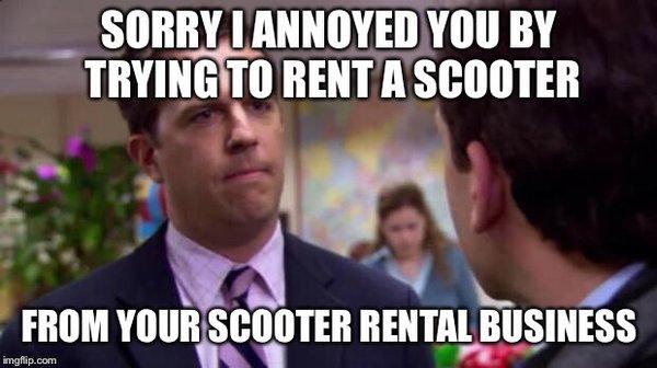 8 of us called ahead and came to rent scooters, and the guy working made us feel like an inconvenience from the second we arrived.