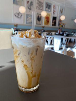 Caramel coffee iced