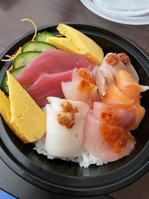 Chirashi Plate to-go